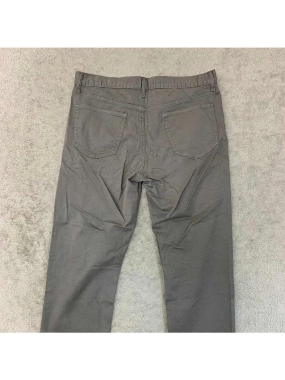 NWOT Banana Republic Men's 34x30 Gray Slim Fit 5-Pocket Chino Pants Cotton Blend